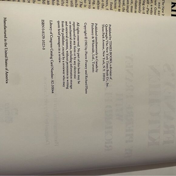 Vintage Pierre Franey’s Kitchen Hardcover Book - Picture 5 of 13